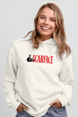 Scarface Beyaz Unisex Hoodie