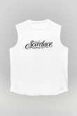 Scarface Beyaz Unisex Kolsuz Tişört