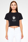 Scarface Siyah Crop Top Tişört