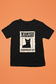 Schrödinger'in Kedisi Aranıyor İlan Baskılı Unisex Siyah Çocuk Tişörtü - Tshirt
