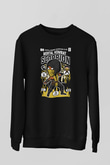 Scorpion Baskılı Unisex Siyah Sweatshirt