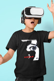Scream Baskılı Siyah Unisex Çocuk Tişört