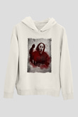 Scream Beyaz Unisex Hoodie