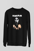Scream Siyah Unisex Sweatshirt