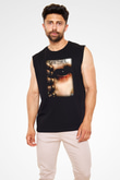 Seether Siyah Unisex Kolsuz Tişört