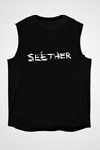Seether Siyah Unisex Kolsuz Tişört