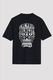 Seether Siyah Unisex Oversize Tişört T-Shirt