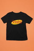 Seinfeld Baskılı Siyah Unisex Çocuk Tişört