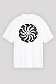 Şekil Beyaz Unisex Oversize Tişört T-Shirt