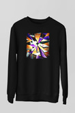 Şekil Siyah Unisex Sweatshirt