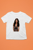 Selena Gomez Baskılı Beyaz Unisex Çocuk Tişört