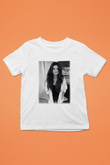 Selena Gomez Baskılı Beyaz Unisex Çocuk Tişört