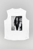 Selena Gomez Beyaz Unisex Kolsuz Tişört