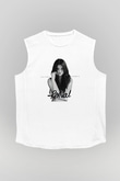 Selena Gomez Beyaz Unisex Kolsuz Tişört