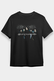 Sentenced Baskılı Unisex Siyah Tişört - Tshirt