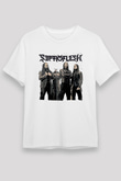 Septicflesh Baskılı Unisex Beyaz Tişört - Tshirt