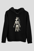Septicflesh Baskılı Unisex Siyah Kapüşonlu Sweatshirt