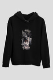 Septicflesh Baskılı Unisex Siyah Kapüşonlu Sweatshirt