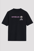 Septicflesh Baskılı Unisex Siyah Oversize Tişört - Tshirt