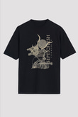 Septicflesh Baskılı Unisex Siyah Oversize Tişört - Tshirt