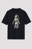 Septicflesh Baskılı Unisex Siyah Oversize Tişört - Tshirt