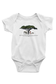 Serengeti Milli Park Baskılı Beyaz Unisex Bebek Body - Zıbın