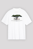 Serengeti Milli Park Beyaz Unisex Oversize Tişört T-Shirt