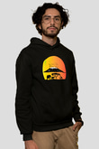 Serengeti Milli Park Siyah Unisex Hoodie