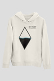 Set it off  Baskılı Beyaz Unisex Kapüşonlu Sweatshirt