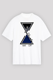 Set it off  Baskılı Beyaz Unisex Oversize Tişört - Tshirt