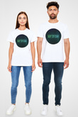 Set it off  Baskılı Unisex Beyaz Tişört - Tshirt