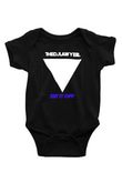 Set it off Baskılı Unisex Siyah Bebek Body - Zıbın