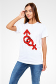 Sevgililer Günü Beyaz Unisex Tişört T-Shirt - TişörtFabrikası
