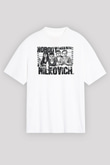 Shameless Baskılı Beyaz Unisex Oversize Tişört - Tshirt