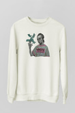 Shameless Baskılı Beyaz Unisex Sweatshirt