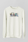 Shameless Baskılı Beyaz Unisex Sweatshirt