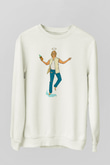 Shameless Baskılı Beyaz Unisex Sweatshirt