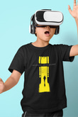 Shamrain Baskılı Unisex Siyah Çocuk Tişört - Tshirt
