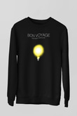 Shamrain Baskılı Unisex Siyah Sweatshirt