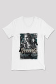 Shannara Chronicles Beyaz Unisex V Yaka Tişört