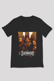 Shannara Chronicles Siyah Unisex V Yaka Tişört