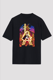She-Ra Siyah Unisex Oversize Tişört