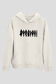 Sherlock Beyaz Unisex Kapşonlu Sweatshirt