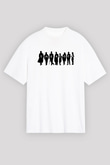 Sherlock Beyaz Unisex Oversize Tişört T-Shirt