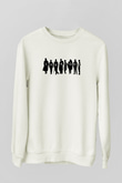 Sherlock Beyaz Unisex Sweatshirt