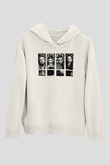 Shinedown Baskılı Beyaz Unisex Kapüşonlu Sweatshirt