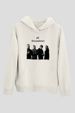 Shinedown Baskılı Beyaz Unisex Kapüşonlu Sweatshirt