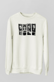 Shinedown Baskılı Beyaz Unisex Sweatshirt