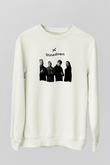 Shinedown Baskılı Beyaz Unisex Sweatshirt