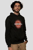 Shinedown Baskılı Unisex Siyah Kapüşonlu Sweatshirt